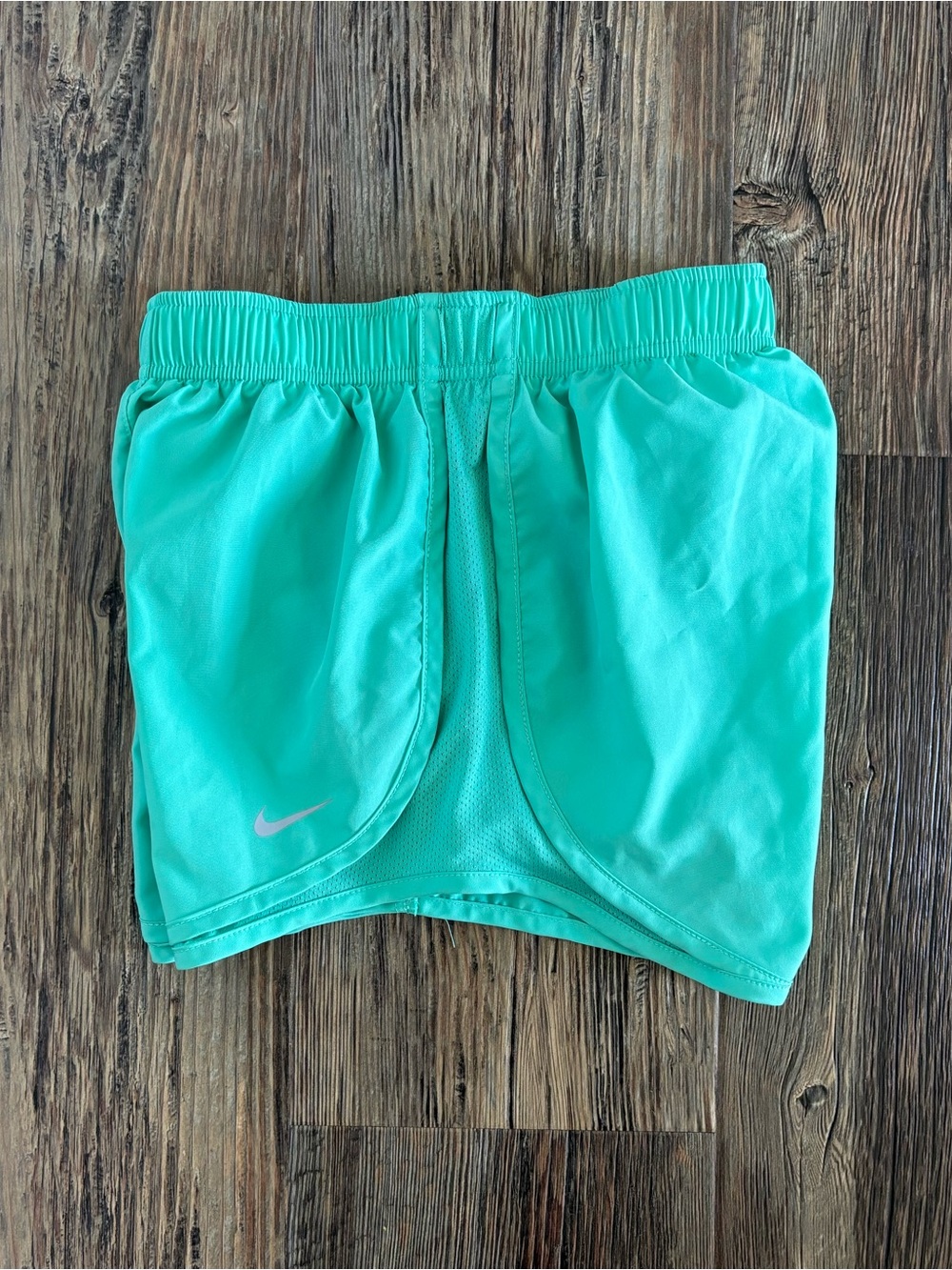Nike Tempo Dri-FIT Mid-Rise Brief-Lined Running Shorts Womens XS Green Athletic